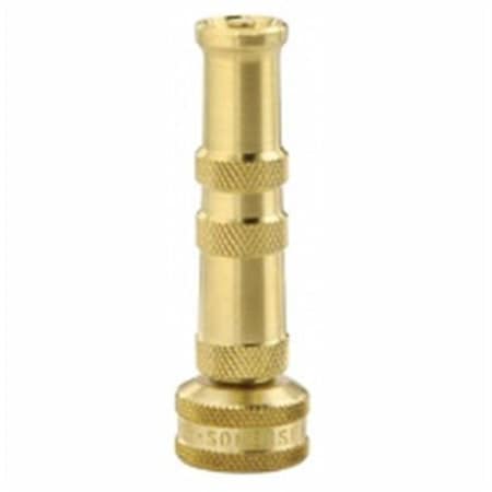 Dendesigns 4 in. Green ThumbTwist Hose Nozzle - Brass DE864800
